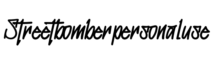 Streetbomber personal use  नि: शुल्क फ़ॉन्ट्स डाउनलोड