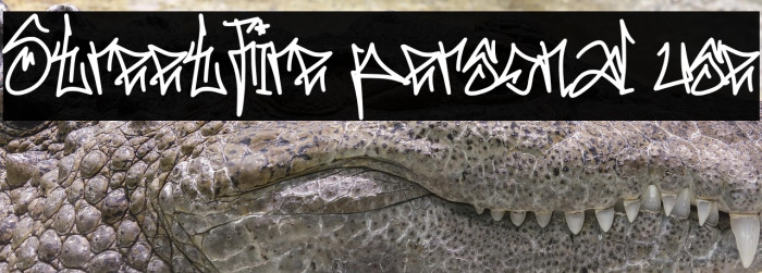 Streetfire personal use Example 2