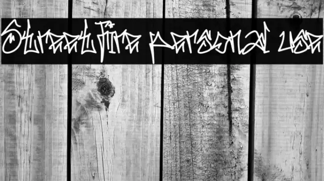 Streetfire personal use Font examples