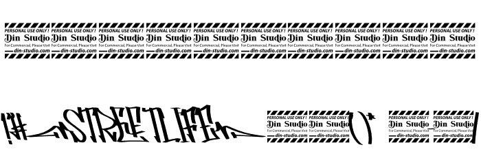 Streetlife Personal use Font OTHER CHARS