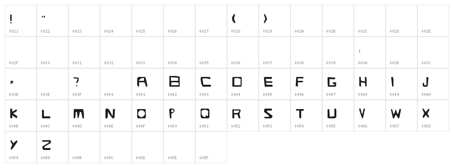 Streetlight Character Map