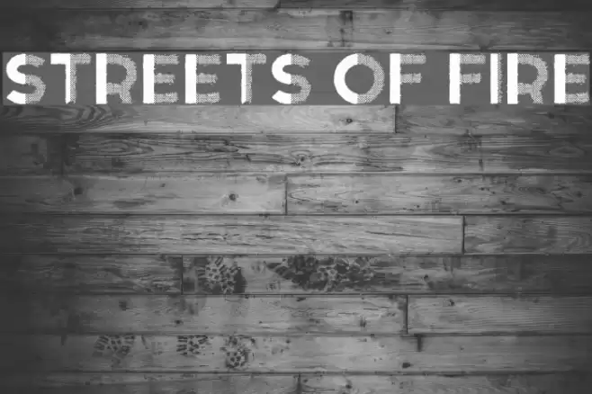 Streets of Fire Font examples