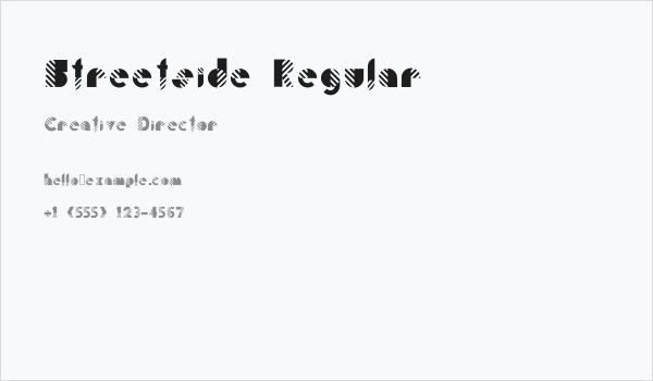 Streetside Regular Business Card