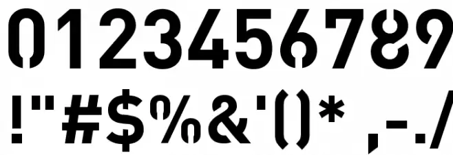 Streetvertising Bold Font OTHER CHARS