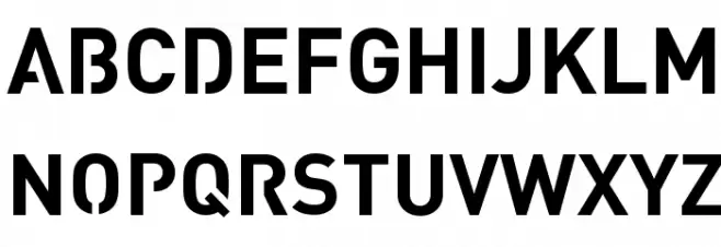 Streetvertising Bold Font Litere mari