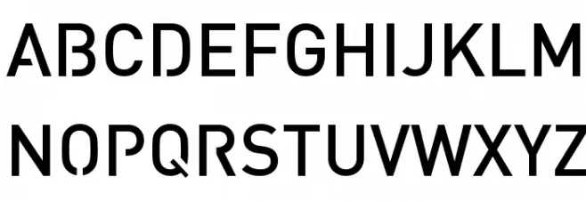 Streetvertising Medium خط أحرف كبيرة