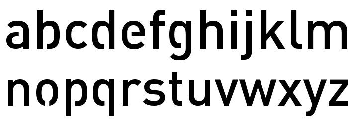 Streetvertising Medium Font LOWERCASE