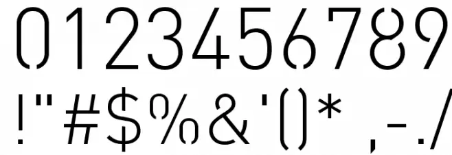 StreetvertisingLight Font OTHER CHARS