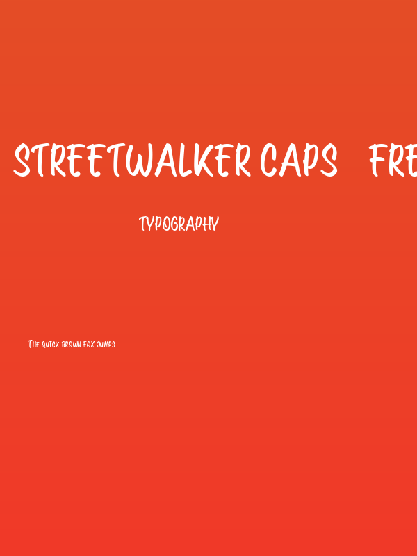 Streetwalker Caps [FREE PERSONA Poster