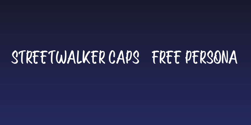 Streetwalker Caps [FREE PERSONA Social Header