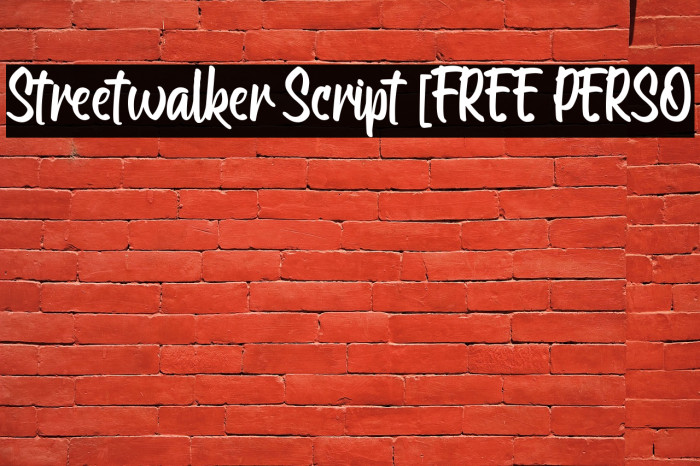 Streetwalker Script [FREE PERSO Example 1