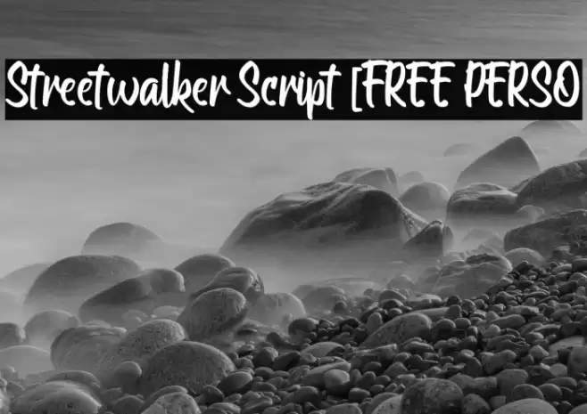 Streetwalker Script [FREE PERSO Font examples