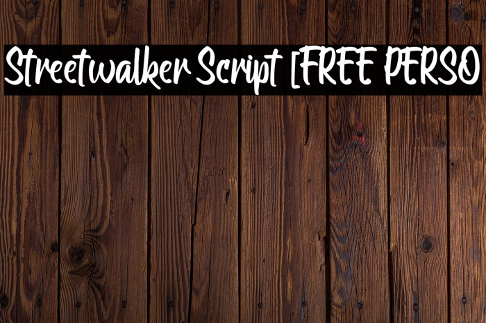 Streetwalker Script [FREE PERSO Example 3