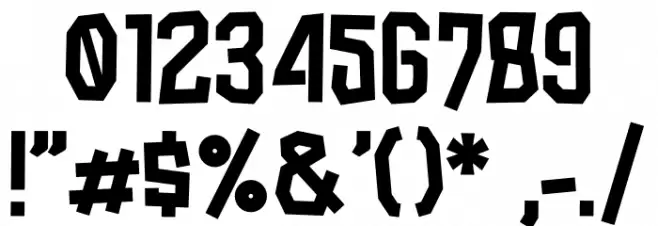 Streetwall Allcaps Font OTHER CHARS