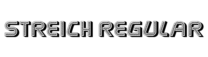 Streich Regular  フリーフォントのダウンロード