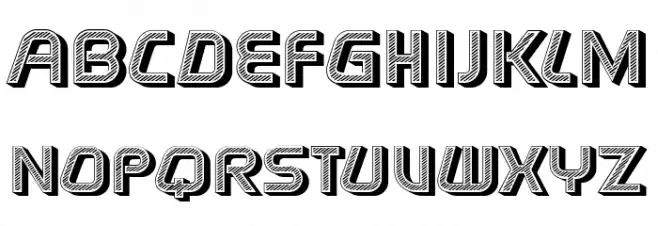 Streich Regular フォント 大文字