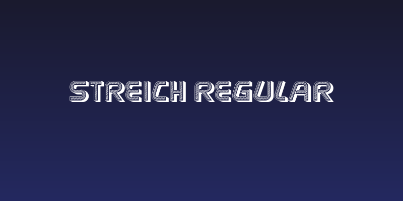 Streich Regular Social Header