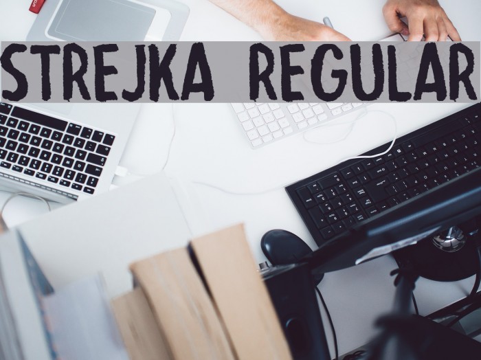 Strejka Regular Font examples