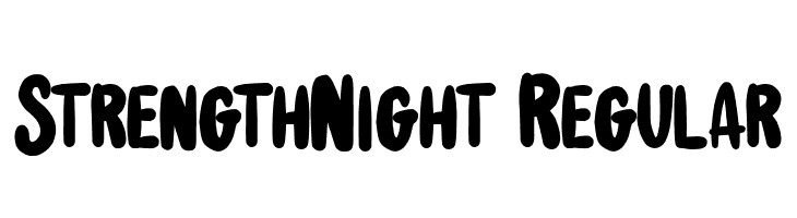 StrengthNight-Regular  नि: शुल्क फ़ॉन्ट्स डाउनलोड