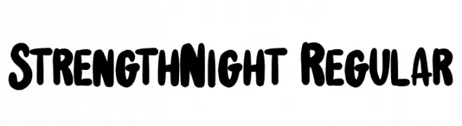 StrengthNight-Regular  Free Fonts Download