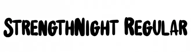 StrengthNight-Regular  font caratteri gratis
