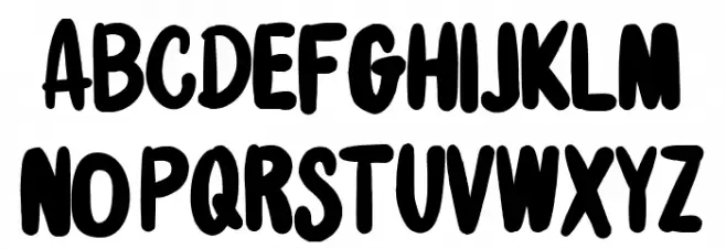 StrengthNight-Regular Caratteri MINUSCOLO