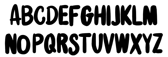 StrengthNight-Regular Font LOWERCASE