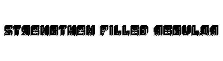 Strengthen Filled Regular  Frei Schriftart Herunterladen