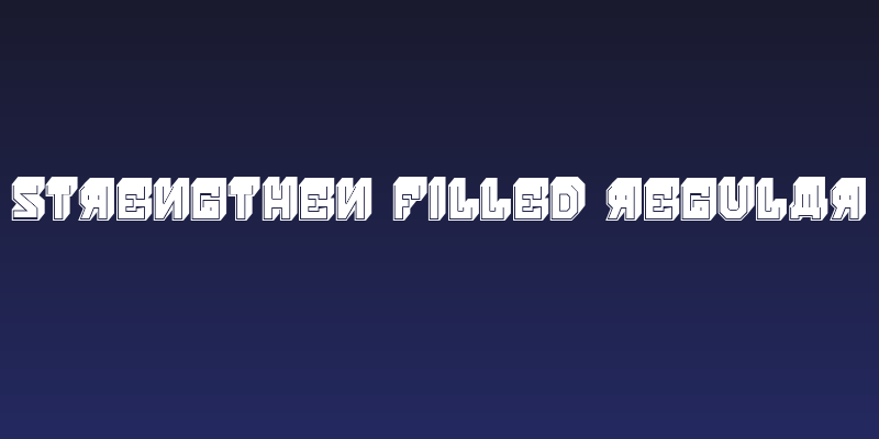 Strengthen Filled Regular Social Header