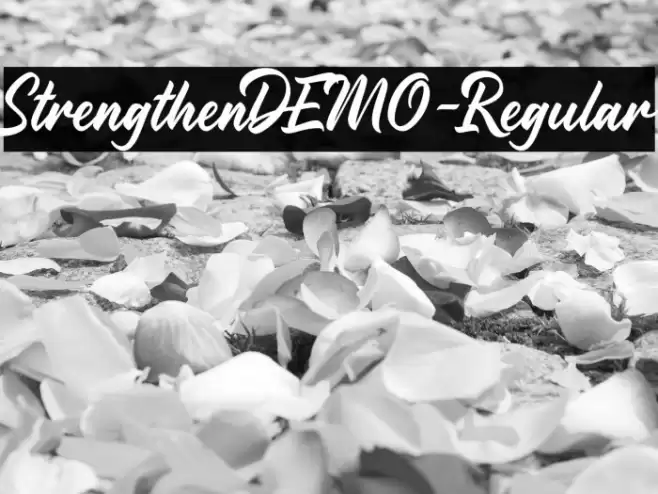 StrengthenDEMO-Regular Font examples