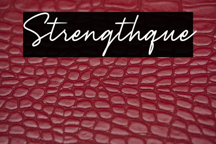 Strengthque Example 2