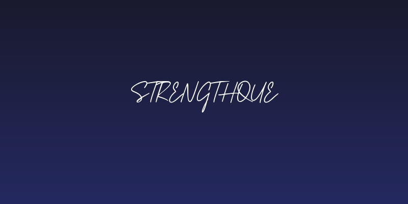 Strengthque Social Header