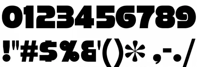 Strenuous Font OTHER CHARS