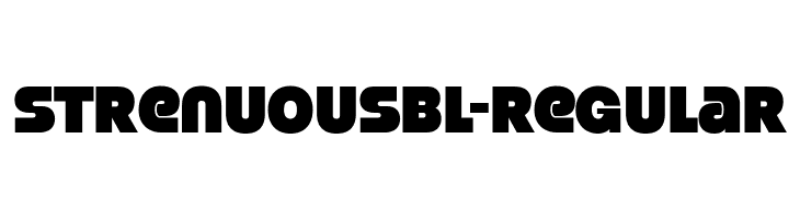 StrenuousBl-Regular  Free Fonts Download
