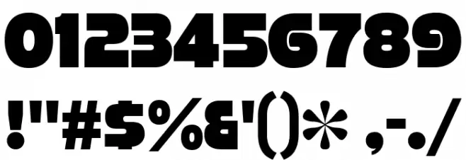 StrenuousBl-Regular Font OTHER CHARS