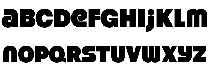 StrenuousBl-Regular Font LOWERCASE