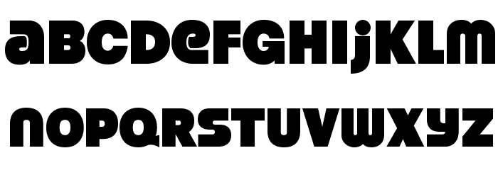 StrenuousBl-Regular Font LOWERCASE