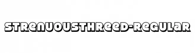 StrenuousThreeD-Regular  تنزيل الخطوط