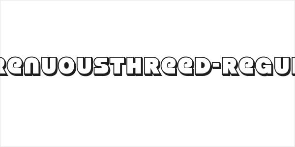 StrenuousThreeD-Regular Logo