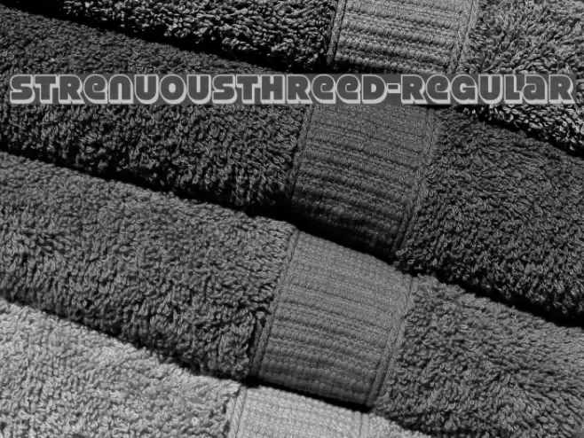 StrenuousThreeD-Regular Font examples