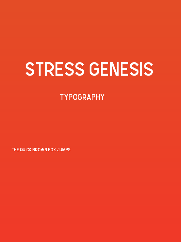Stress Genesis Poster