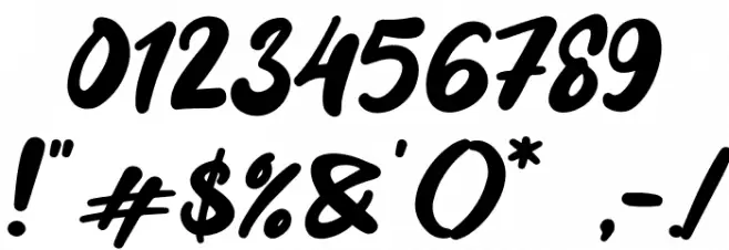 Stress Font OTHER CHARS