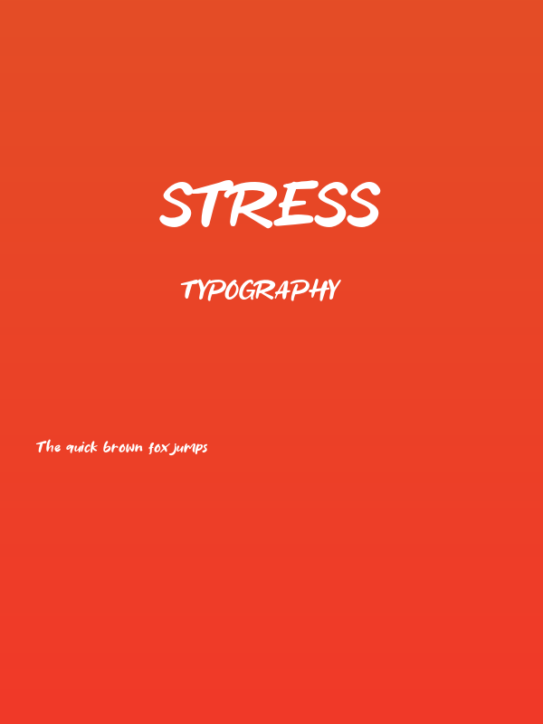 Stress Poster