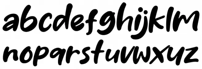 Stress Schriftart Kleinbuchstaben