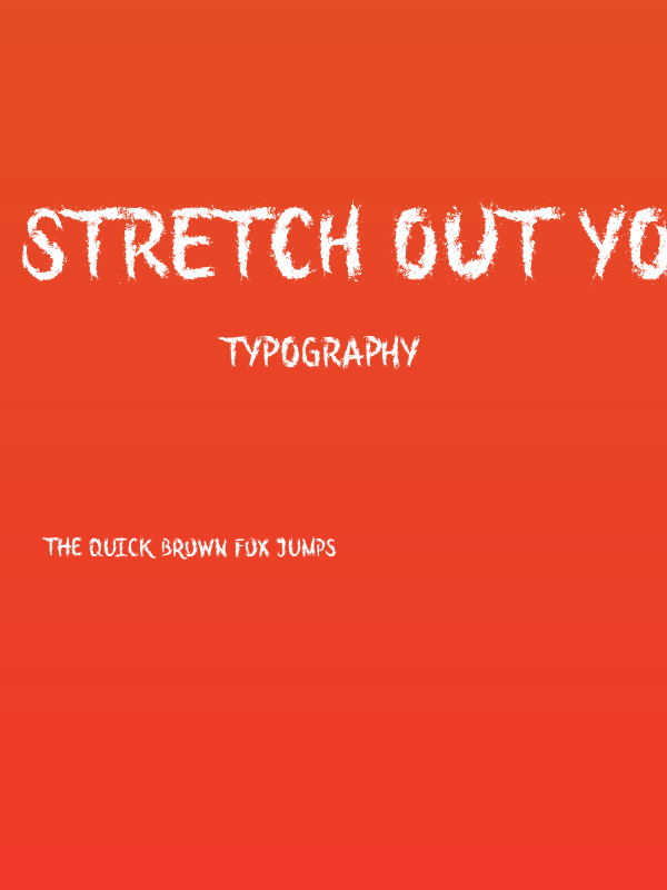 Stretch Out Your Fingers Poster