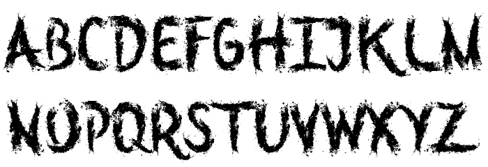 Stretch Out Your Fingers Font LOWERCASE