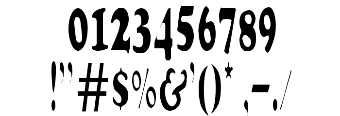 Stretch Plain Font OTHER CHARS