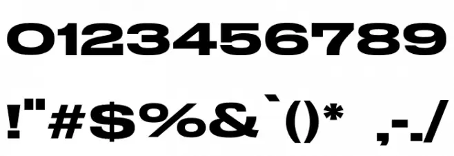 Stretch Pro Font OTHER CHARS