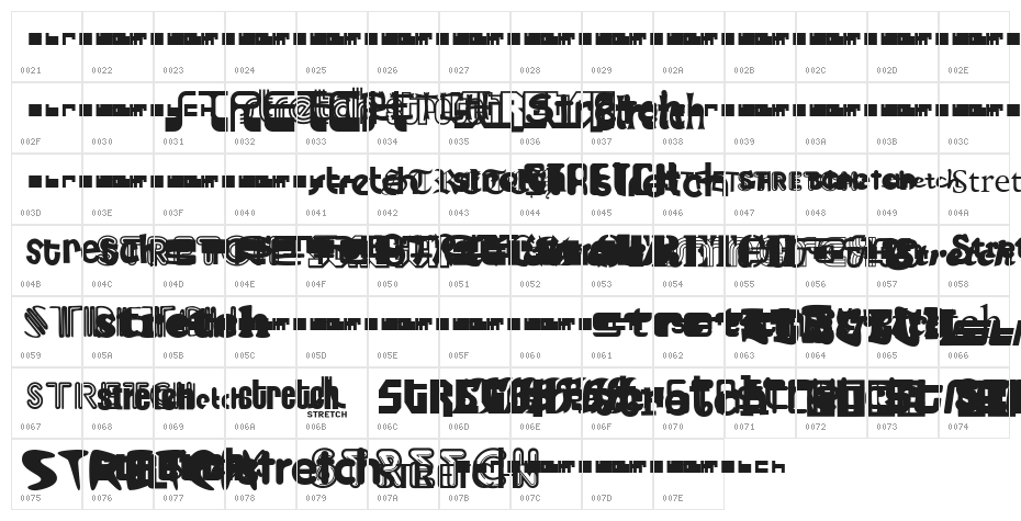 Stretch Character Map