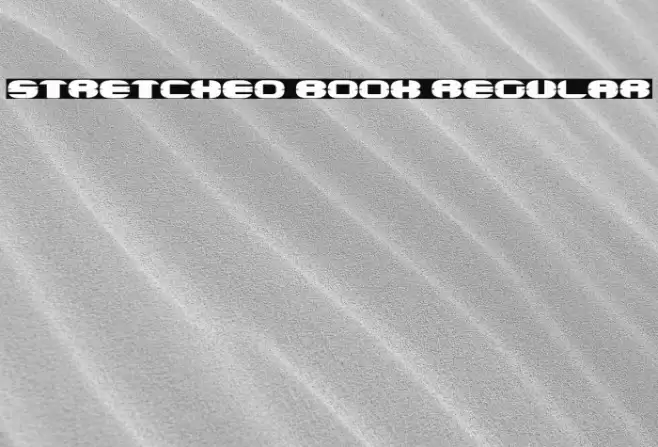 Stretched Book Regular Font examples